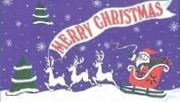 Merry Christmas Deer Flag Polyester 3 ft. x 5 ft.