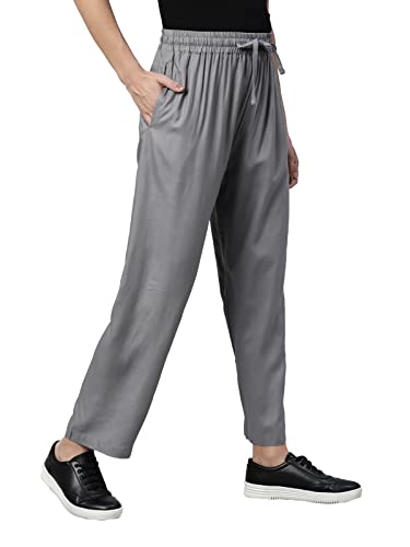 Image of TWIN BIRDS Viscose Fabric Kurti Pant /Trousers with Functional Pocket for Women