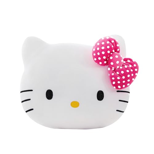 Image of Northwest Hello Kitty Polka Dot Pretty Small Cloud Pillow 12 Inch - Kawaii Plush Stuffed Toy for Kids, Adults, Bedroom & Playroom Decor, Great Gift Idea