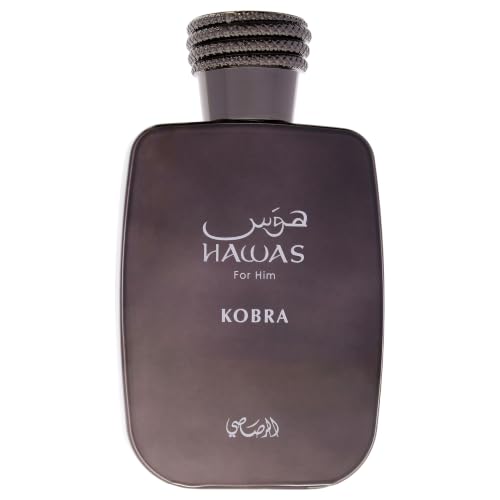 RASASI Hawas Kobra | Citrus, Spicy, Woody, Amber - Eau de Parfum Spray Long-Lasting Fragrance for Men, 3.38 Ounce / 100 ml - Image 3