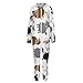 TVUGHGI Colorful Sheep Onesie Pajama for Women/Men Long Sleeve Fashion One-Piece Cosplay Parties Hooded Zip Up Homewears XL