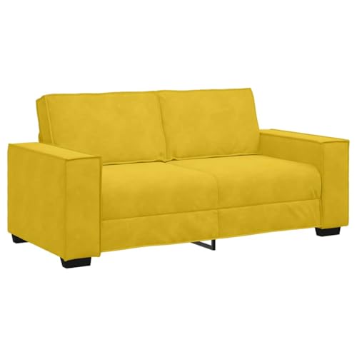 VidaXL Sofá de 2 plazas Terciopelo Amarillo