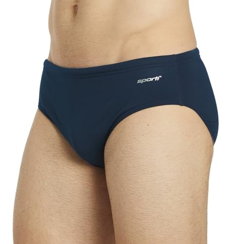 Sporti HydroLast Solid Brief Swimsuit - Navy - 30