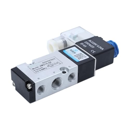 Électrovanne 4M210-08 DC24V à commande électromagnétique stable pour vérin pneumatique - 4
