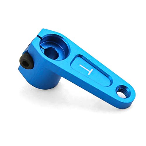 LICHIFIT Aluminum Alloy Steering Servo Arm Horn TT01 TT02 XV02 (25T) for TAMIYA 42248 TRF, Blue, Small - Image 4