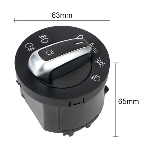 Interruptor de faros coche para solucionar fallos de luces en Golf GTI Mk6 3
