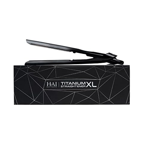 Titanium XL Professional Flat Iron by HAI - Extra Long Plates - Hair Straightener with Ionic Generator for Faster Styling Cover