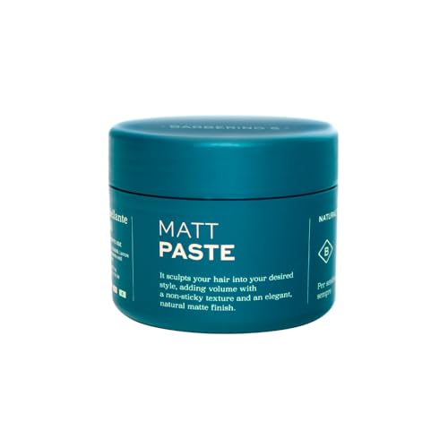 Barberino'S Cera Per Capelli Effetto Opaco - Matt Paste - Tenuta Media Per Styling Naturale E Duraturo - Cera Effetto Opaco - 100Ml