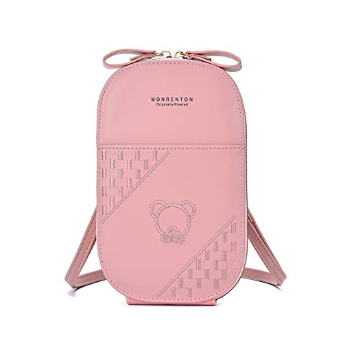 Doyomtoy Handy-Umhängetasche | Moderne Damen-Umhängetasche | Kleine Handy-Umhängetasche | Vegane Ledertasche | Damenhandtasche | Für 6,8-Zoll-Handy | Verstellbarer Schulterriemen