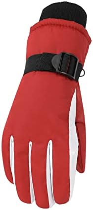 Beokeuioe Gloves Women's Ski Gloves Men's Touchscreen Winter Fluffy and Thermal Waterproof Windproof Fleece Warm Gloves Snow Outdoor Sports Ski Snowboard