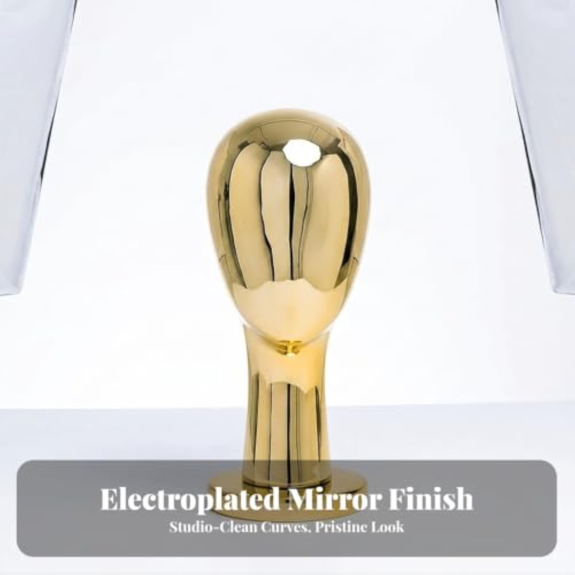 Reflective Electroplated Head with Round Base