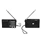 Tragbares Radio, FM MW SW Tragbares Multiband Radio mit Teleskopantenne, Multifunktionales Bluetooth Taschenradio für ältere Menschen für Zuhause, Reisen, Camping