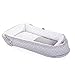 Chicco Mummy Pod - Cojín Reductor de cuna o cama, almohada alargada y protectora para el descanso del bebé, color gris/blanco (panda), unisex