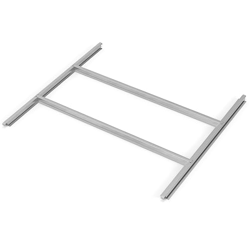 Goplus Steel Floor Base, Rust-Resistant Foundation Kit for 6.3’ x 3.5’ x 6.4’ Storage Shed
