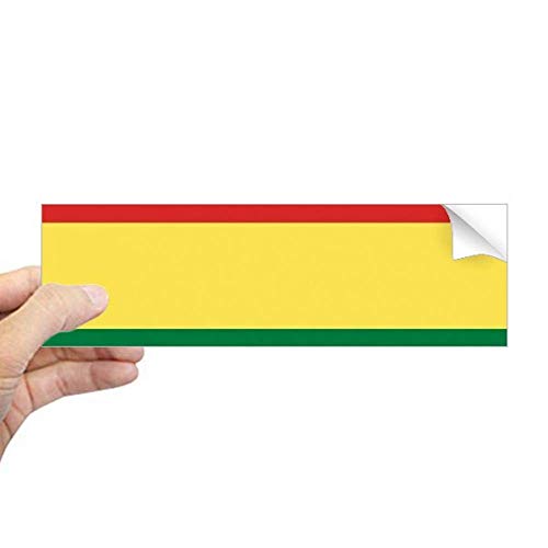 Adhesivo de la bandera de Bolivia rectangular vinilo para cristal y ventana DIYthinker