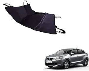 CuboDePlato Car Pet Rear Seat Cover Dog Hammock Make Black Red for Suzuki Baleno 2015