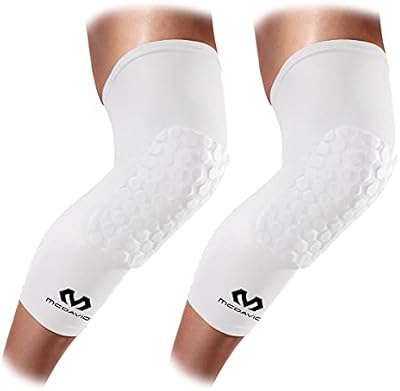 McDavid – 6446R – Media de compresión – Hexpad – Unisex adulto – Rodilleras deportivas –Previene lesiones de impacto – Muy Elásticas – Deportes Indoor – (6446R)