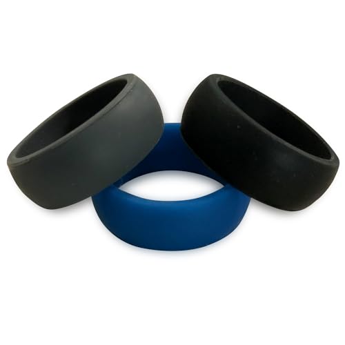 Image of Silicone Rings - Stylish, Durable, and Comfortable for Every Occasion (Set of 3) (and sizes from 7 to 14)