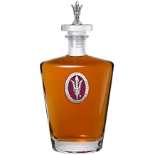 Heritage Pewter ASU Royal Decanter with 3D Stopper | 30 OZ Liquor Pourer | Expertly Crafted Pewter Glass