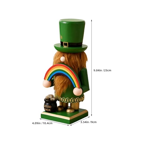 Casse-noisette Soldat trèfle en bois pour la Saint-Patrick - 7