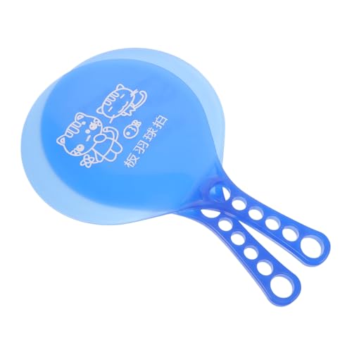 SUPVOX Plastic Paddle Rackets Set for Badminton Cricket Beach Ball Games Solid Plastic Construction Non-Slip Handle