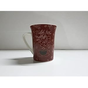 Anwaliya Print Series Bone China Milk n Coffee Mugs, 6 Pieces, Tudos Print, 300 ML