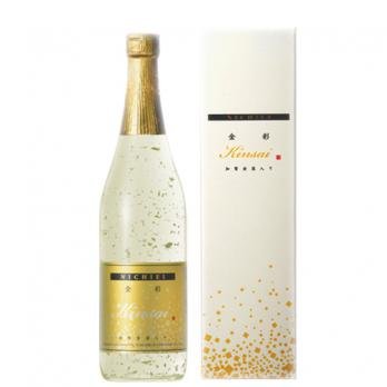 Amazon.co.jp: 中村酒造 加賀の金箔入り純米酒 金彩720ml : 食品・飲料