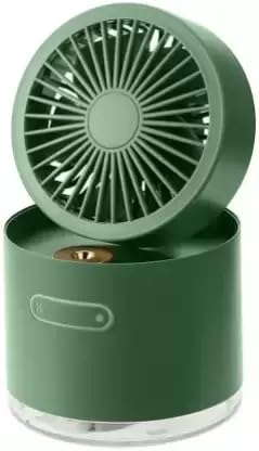 Raptas Portable Fan with st - Adjustable Small Desk Fan with Light Small Quiet USB Fan for Desk, Detachable Table Fan for Home Room Desk Table School