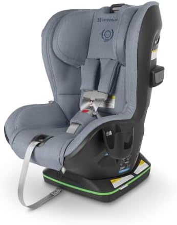 UPPPAbaby Knox Convertible Car Seat Rear Facing + Forward Facing Easily Adaptable + Intuitive Safety Features Koroyd + CleanTech Technology Removeable Cup Holder Included Gregory (Blue Mélange)