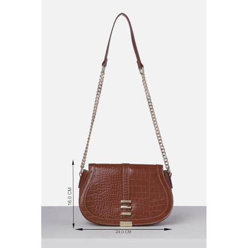 Image of Van Heusen Women's Chic Sling Bag |Textured Bag |Detachable Strap