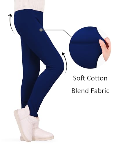 JOCMIC Girls Fleece Lined Leggings Winter Pants Thick and Warm Pack of 23