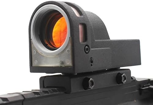 1x30mm Reflex Self-Illuminated Sight,Optic Fiber Reflex Red Dot Scope,with Integrate QD Quick Release/Detach Mount Base,with Lens Protection & Kill Flash Cover,Fits for Standard 20mm Rail Mounting
