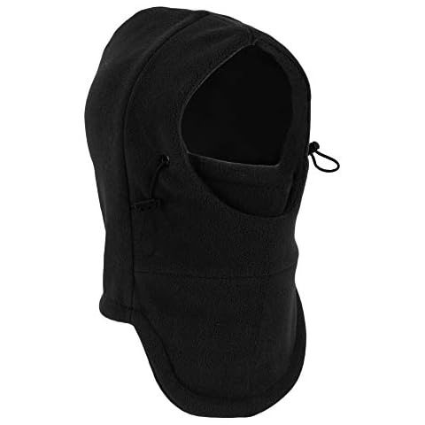 LUTHER PIKE SEATTLE Kids Balaclava - Head and Face Mask for Children Winter - Cover for Face, Mouth, Nose from Cold Weather - Black Cover