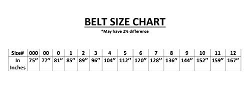 MACS Martial Arts Solid Color Karate Belt (Size 0-8) (Brown, 2)