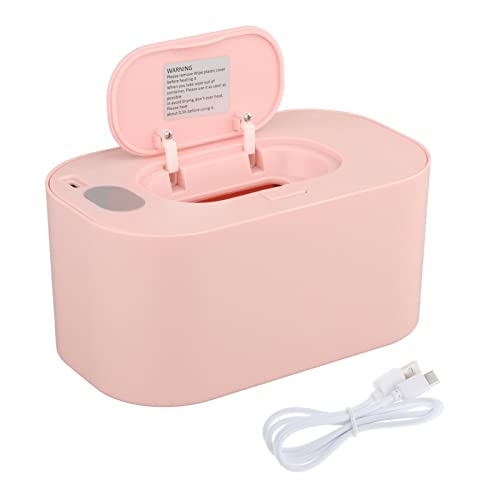 chiwanji Calentador de toallitas húmedas USB para, dispensador portátil de toallitas húmedas para de gran capacidad para viajes en automóvil a casa, rosa mecanico
