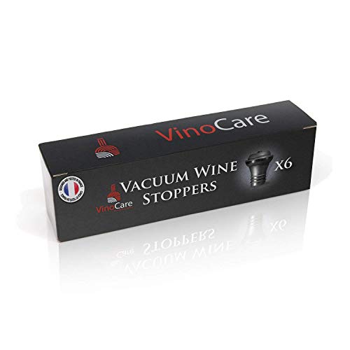 VINOCARE- Wijnstop voor wijnpompen, Premium sommelier Wijnstopper (x6) - Image 6