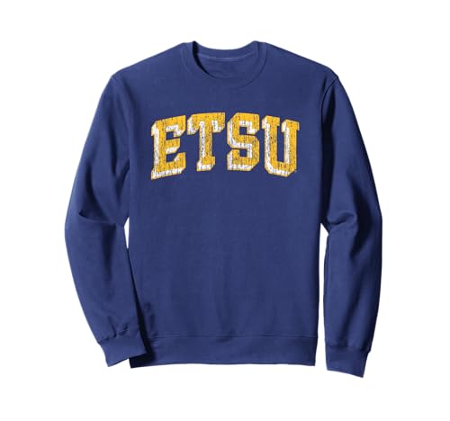 East Tennessee State Buccaneers Vintage Block Navy Sweatshirt
