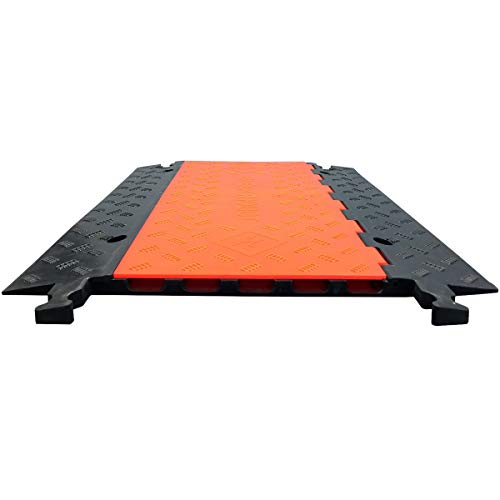 Electriduct Low Profile 5 Channel Cable Protector Rubber Ramp Black Base/Orange Lid by Electriduct - Used condition - Image 3
