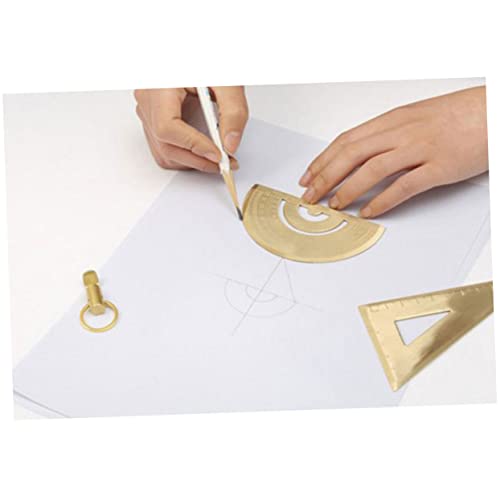 Regla triangular inoxidable HOMSFOU con acabado resistente para dibujo de alta fidelidad 7