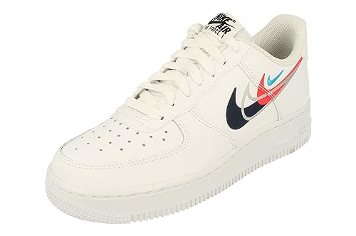 Nike Air Force 1 07 Herren Trainers FJ4226 Sneakers Schuhe (UK 5.5 US 6 EU 38.5, White Midnight Navy 100)