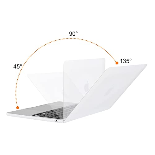 Image of MOSISO Compatible with MacBook Air 13 inch Case M5 2026 M4 2025 M3 M2 2024-2022 A3449 A3240 A3113 A2681, Hard Shell&Keyboard Cover&Screen Film&Type C for MacBook Air 13.6 inch Case, White