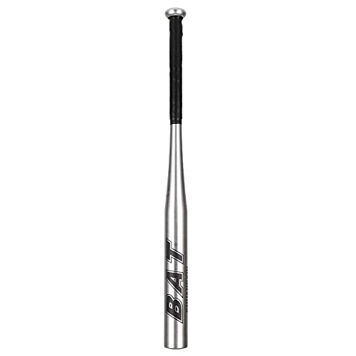 76,2 cm Más Grueso Bate de béisbol Barra de Palo de Aluminio Aleación Bate Ligero Agarre Antideslizante de Goma para práctica de Entrenamiento al Aire Libre Adolescentes Adultos Uso Negro (Plata)