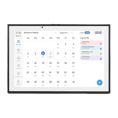 Calendrier numérique intelligent 10,1 pouces tactile IPS Wakects