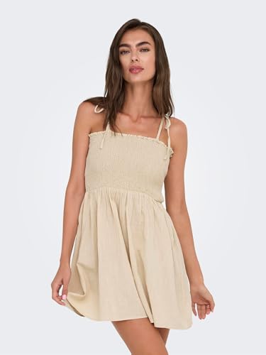 Robe courte smock à bretelles femme ONLY Onltizana robe été légère - 2