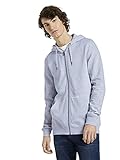 Sondergrößentyp: Standard TOM TAILOR Denim Herren 1024239 Basic Sweatjacke, Light Stone Grey Melange, XL