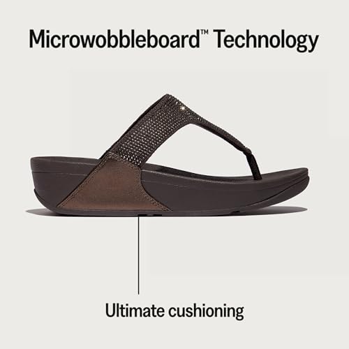 Image of FitFlop Women's Lulu Crystal Toe-Post Sandal