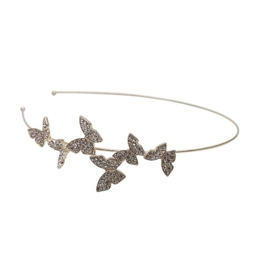 1 Pc Diadema Accesorios Para El Cabello Gomas Para El Cabello Rizador De Pelo Fabricante Adorno De Diamantes De Imitación Banda Cintas Para El Pelo Aleación Golden PATKAW