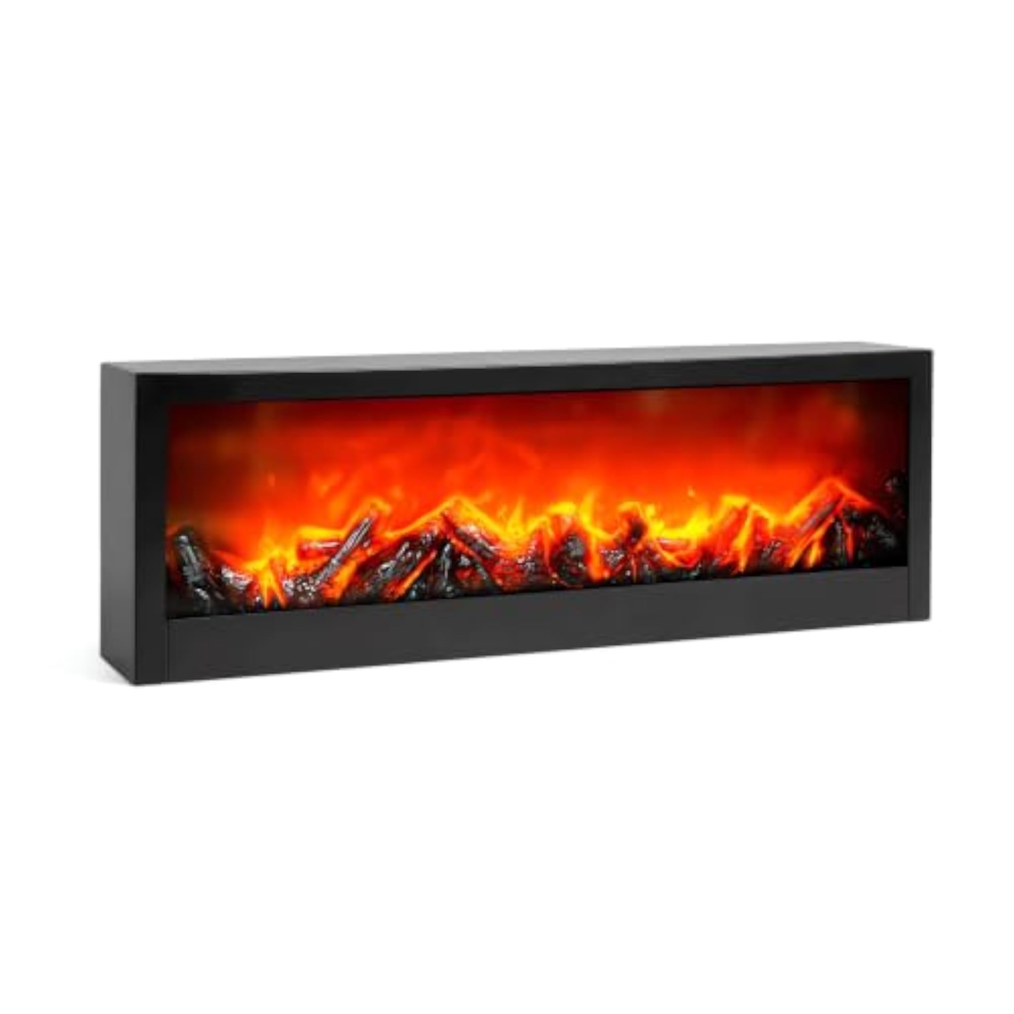 Big 24 Inch Portable Fireplace LED Lamp with Realistic Flame Effect