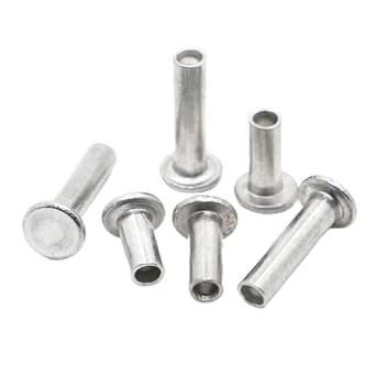 Idomin 10/20/50pcs Aluminium Flat Truss Head Semi-Hollow Rivet M2 M2.5 ...