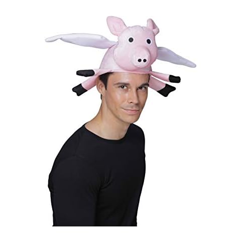 YT Electronic shop Funny Flying Pig Hat Holiday Party Cosplay Cap for Children - Pink Cover